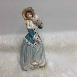 Vintage 1964 C.M.G. Woman with Muff Figurine